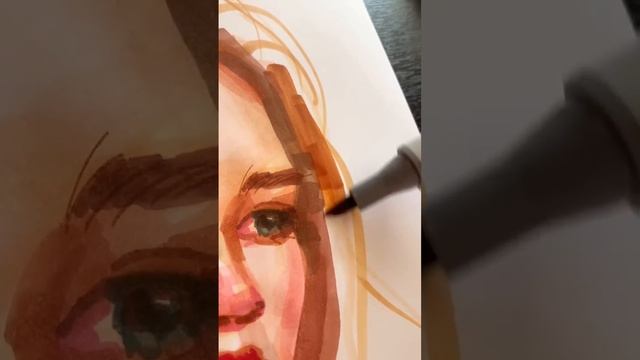 Портрет маркерами, легко? бывают и сложности смотреть онлайн