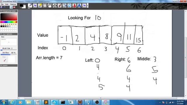 Binary Search -- Java -- Finding an Element in a sorted list смотреть онлайн
