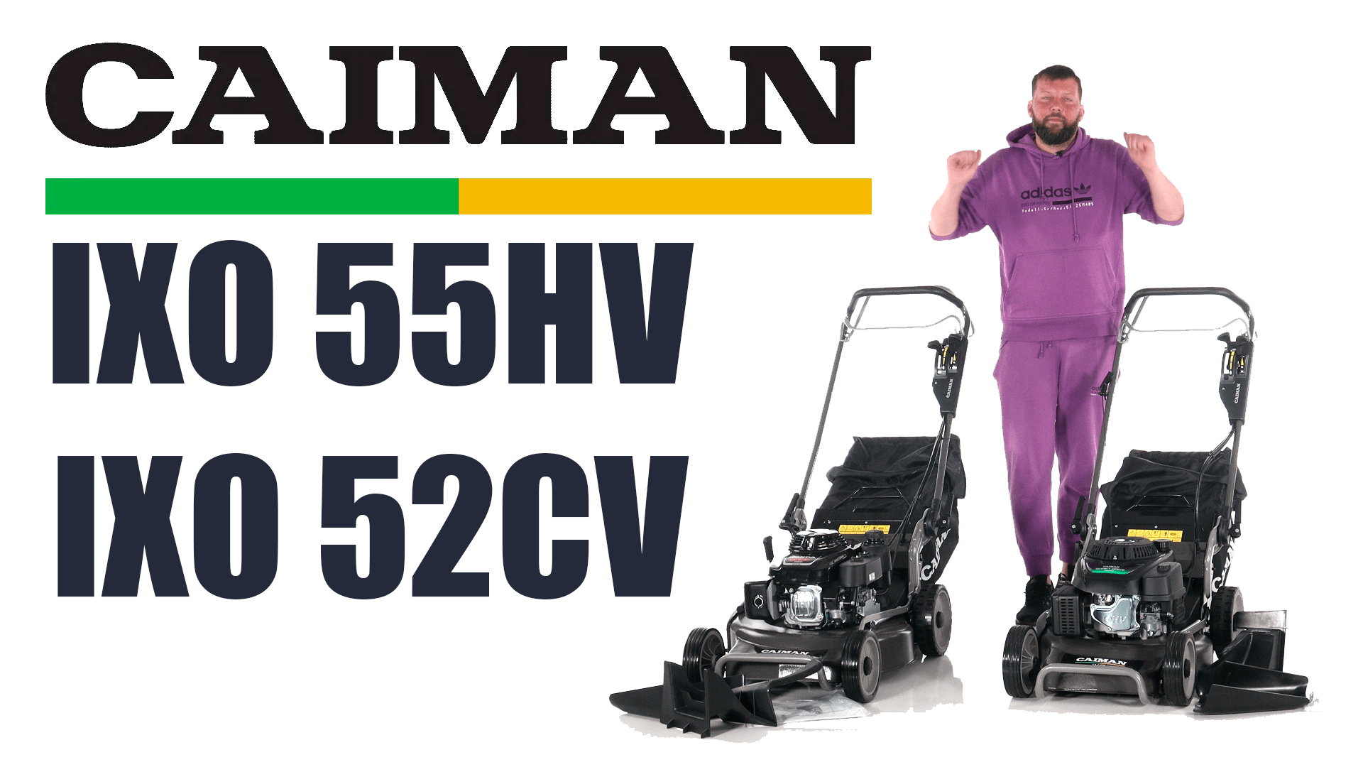 Обзор и сравнение на газонокосилки бензиновые с карданной передачей Caiman IXO 55HV и 52CV смотреть онлайн