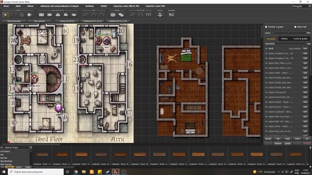 Classic Battle Map RPG 006 - Death House (Curse of Strahd) Part 2 (Dungeon Painter Studio) смотреть онлайн