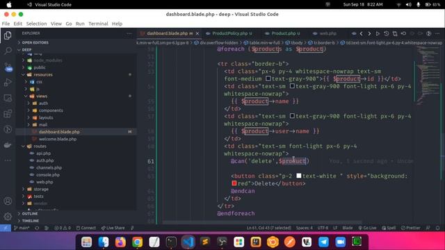 63. Custom Authorization Role Management by Policy | Laravel 9 Full course смотреть онлайн