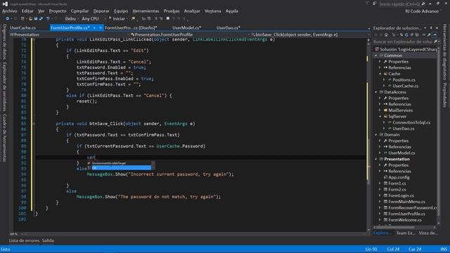 Login Cap 6/ Editar Perfil de Usuario, Contraseña, Validaciones-C#, Sql, POO, Capas- N. Intermedio смотреть онлайн