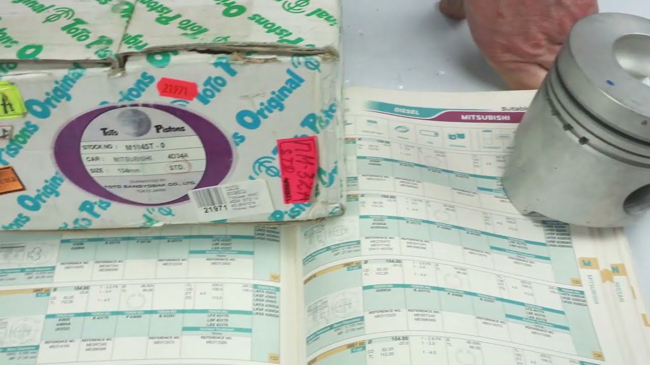 4D34 (3.9L) MMC поршни ToTo M1045T0 (43170A) смотреть онлайн