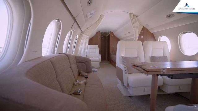 Dassault Falcon 7X: смотрите обзор частного самолета вместе с ACS смотреть онлайн