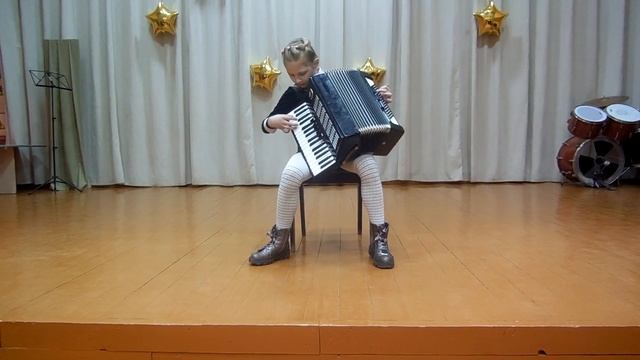 Украинская народная песня "Бандура"(исполняет Бурцева София) смотреть онлайн