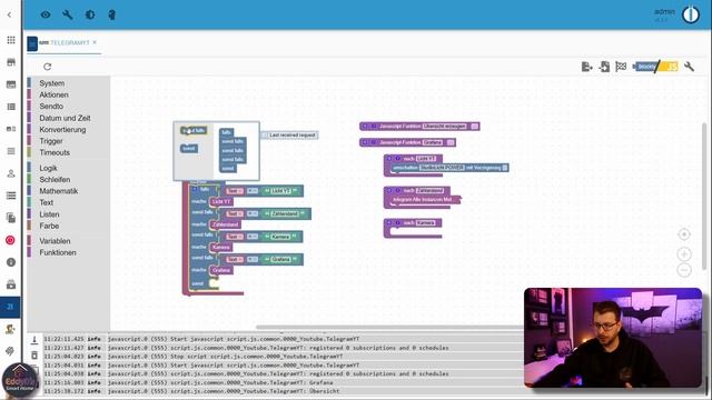 Telegram Menü Blockly ioBroker [Ohne Text-to-Command] смотреть онлайн