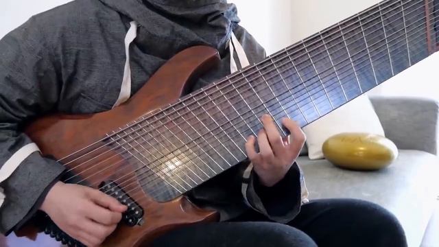 7 string guitar meets 14 string guitar and steel tongue drum смотреть онлайн