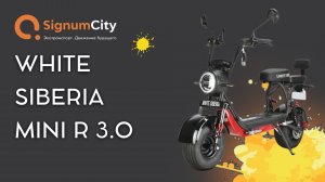 ЭЛЕКТРОСКУТЕР WHITE SIBERIA MINI R 3.0 | SignumCity