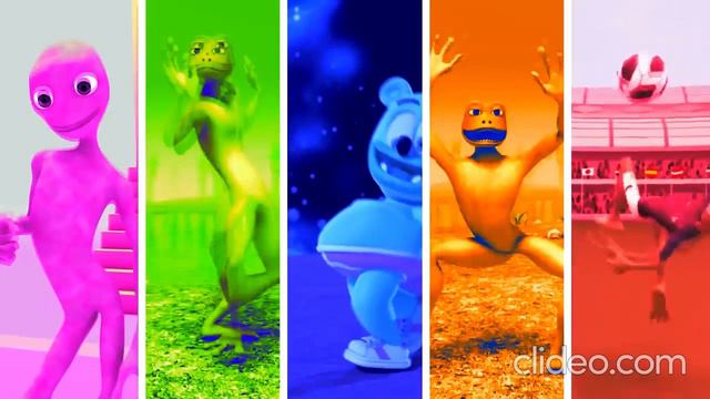 DANCE CHALLENGE DAME TU COSITA VS ME KEMASTE VS PATILA VS GUMMY BEAR VS ALIEN GREEN G #colordance