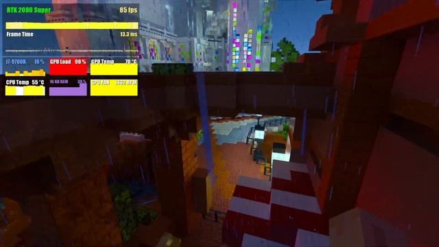 Minecraft | RTX 2080 SUPER | FullHD, 16 chunks смотреть онлайн