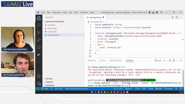 Learn Live - Share Bicep modules by using private registries смотреть онлайн