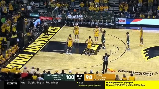 Michigan State vs Iowa CRAZY Ending | 2023 College Basketball смотреть онлайн