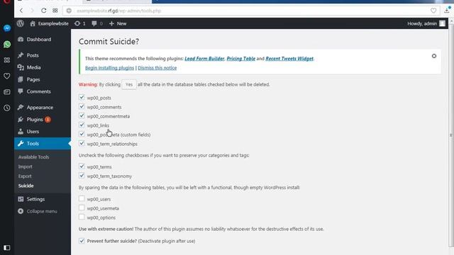 Delete all posts, categories and tags from Wordpress database just one click смотреть онлайн