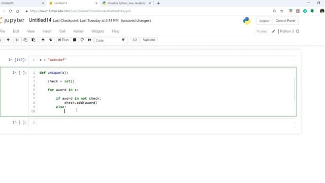 Python Unique Characters смотреть онлайн