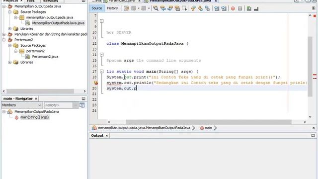Menampilkan Output Pada Java смотреть онлайн
