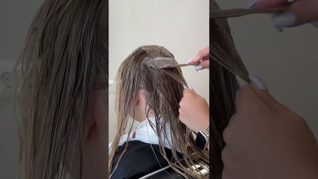 Процесс окрашивания ❤️ #окрашиваниеволосмосква #колорист #укладкаволос #аиртач #процессработы