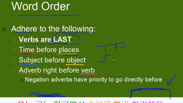 Lesson 7 - Korean Word Order And Pronouns Pt. 1 KSP