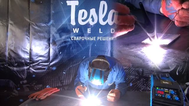 Как варить аргонно дуговой сваркой черный металл толщиной 4 мм. Аппарат Тесла ТИГ ММА 254. смотреть онлайн