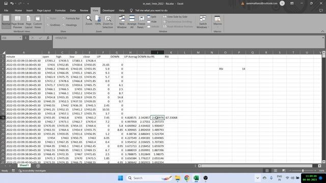 How to Calculate Relative Strength Index RSI using Excel смотреть онлайн