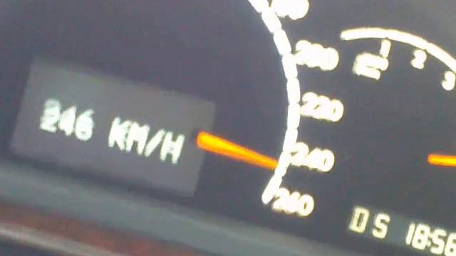 W220 S500  максимальная скорость