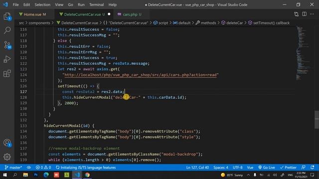 #20 Send Data from Child Component to Parent Component using $emit on deleting each car | VUE JS PH смотреть онлайн