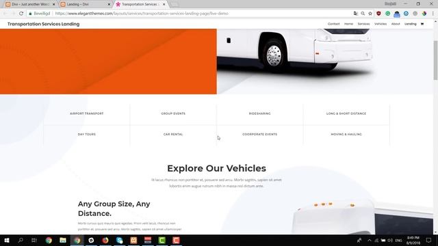 Get a FREE Transportation Services Layout Pack for Divi смотреть онлайн