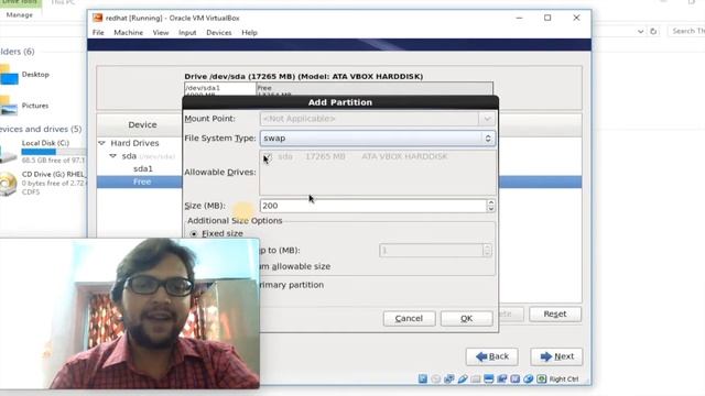 Installation of Redhat 6 on Oracle VirtualBox смотреть онлайн
