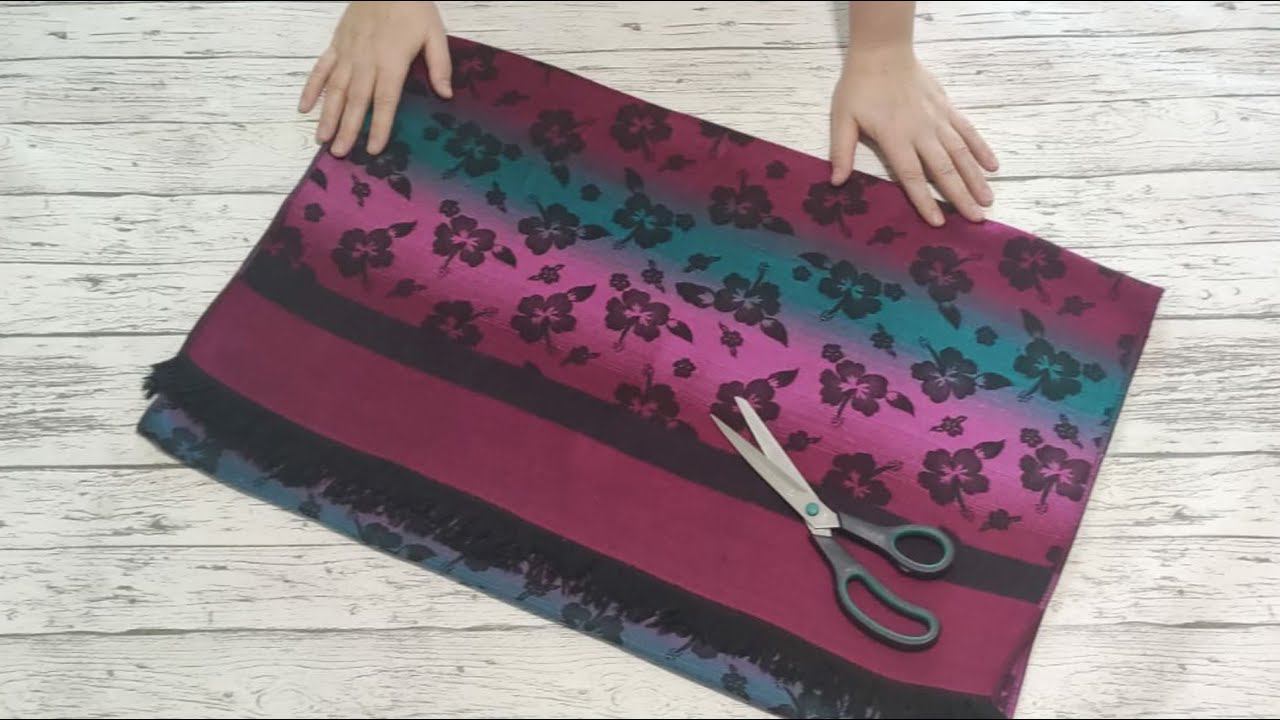 (DIY) Шарф долго пылился в шкафу, пока я не нашла ему применение. смотреть онлайн