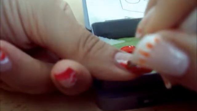 Роспись на ногтях. one stroke on the nails. nail art смотреть онлайн