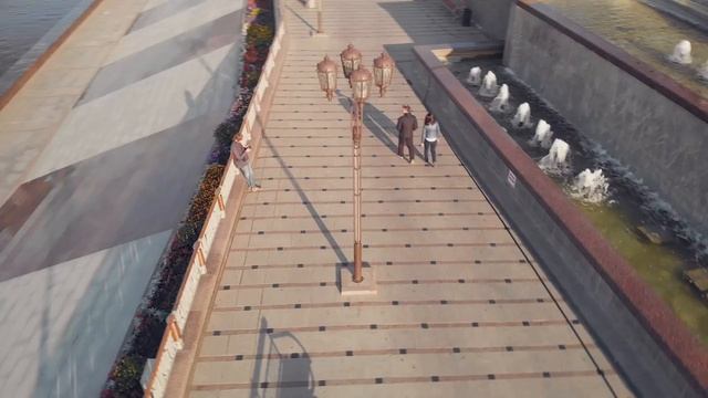 Тюмень, набережная Туры, обзорное видео (DJI Mavic Air) смотреть онлайн