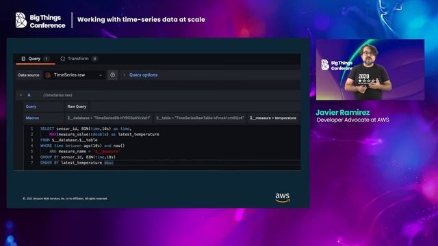 Working with time-series data at scale by Javier Ramírez смотреть онлайн