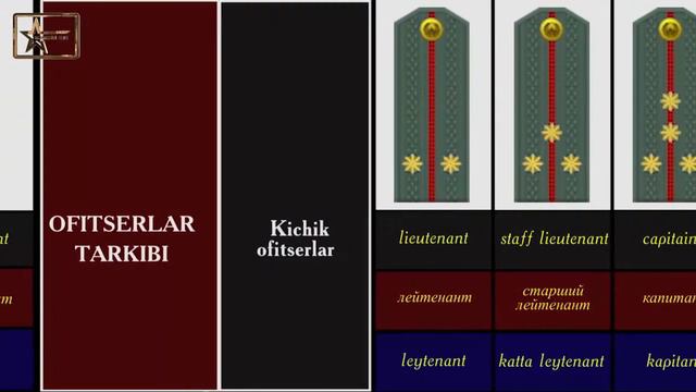 Military ranks of Uzbekistan 2021 Воинские звание Узбекистана смотреть онлайн