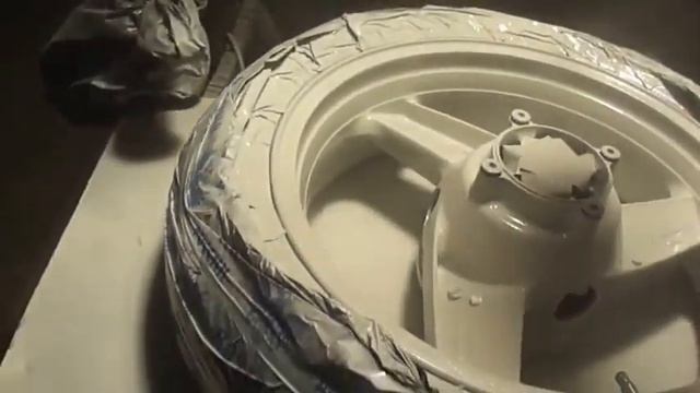 Покраска мото диска без съёма резины 480p смотреть онлайн