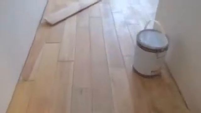 Подготовка пола к покрытию маслом и результат после масла