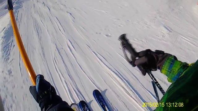 Горнолыжная база Куш -Тау. 15.02.2015. Прикольно покатались. (cool ride) смотреть онлайн