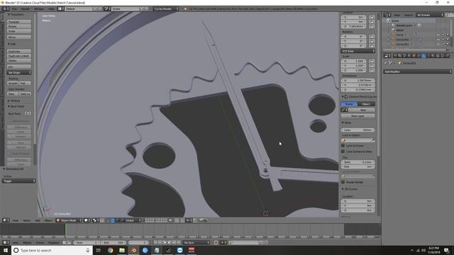 Gold Watch Modeling in Blender смотреть онлайн