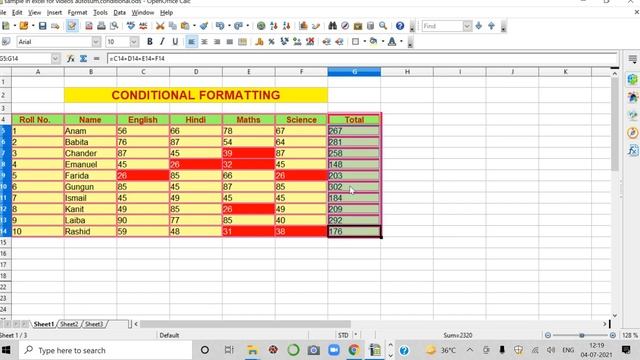 CONDITIONAL FORMATTING-Conditional Formatting in OPEN OFFICE Class X Code 402 смотреть онлайн