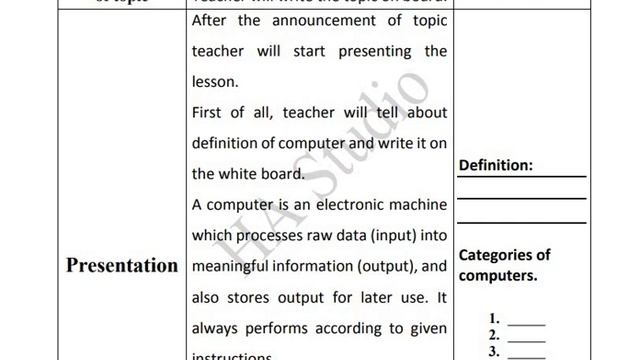 lesson plan of computer science| B.ed lesson plan of computer смотреть онлайн
