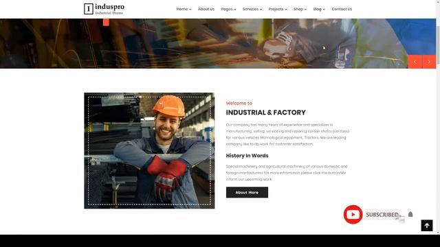 Induspro - Factory and Industrial WordPress Theme смотреть онлайн