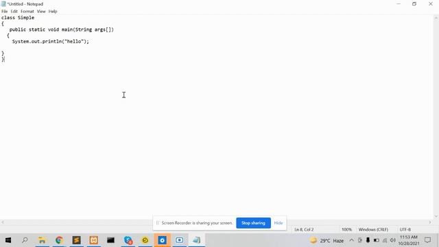 Part 01 | Basic Java Program |Command Prompt |Execute Basic java Program using Command Prompt смотреть онлайн