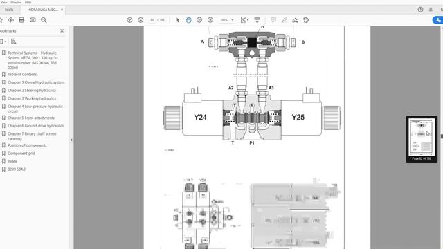 Claas Mega 360 - 350 Hydraulic Systems смотреть онлайн