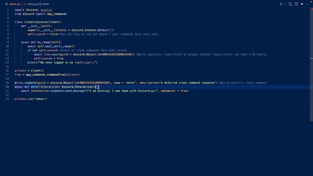 Deferring in Slash Commands | discord.py смотреть онлайн