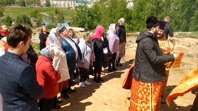 22.05.2022 г. Орша, строящийся храм Святителя Николая, молебен смотреть онлайн