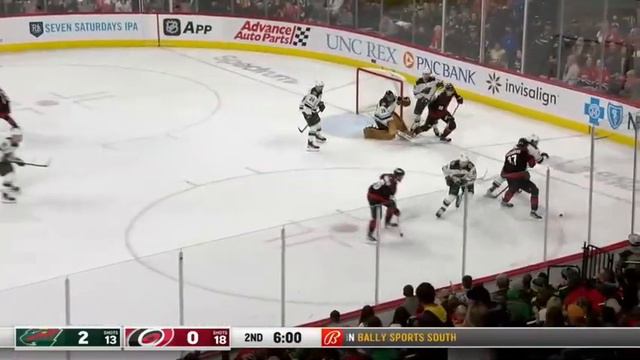 Капризов установил рекорд для Миннесоты.. Каролина - Миннесота, регулярный сезон, 3 апреля 2022 г. смотреть онлайн