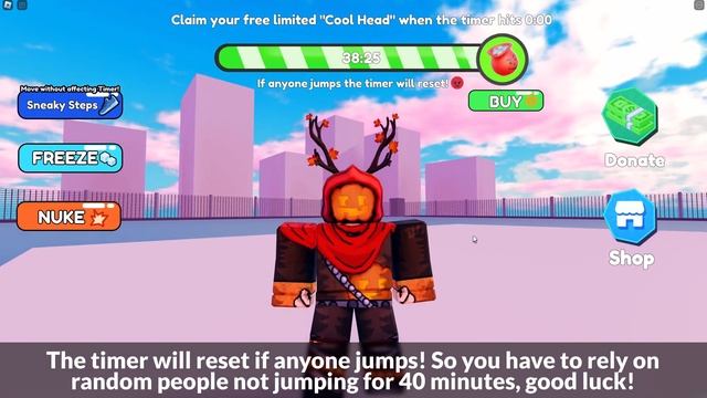 [LIMITED EVENT] How to get the COOL HEAD in DON'T JUMP FOR UGC | Roblox смотреть онлайн