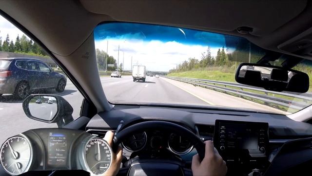 Toyota Camry CVT - POV test drive. Driver’s eyes смотреть онлайн