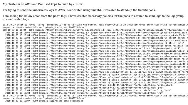 DevOps & SysAdmins: Send Kube logs to Cloudwatch using fluentd смотреть онлайн