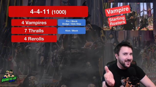 Vampire Starting Rosters - Blood Bowl 2020 (Bonehead Podcast) смотреть онлайн