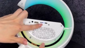 Bluetooth колонка и беспроводная зарядка с подсветкой