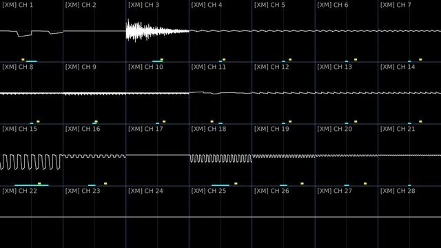 Edzes, Arachno - "Auricom's Theme" (XM, 2001) [Oscilloscope Visualization] смотреть онлайн